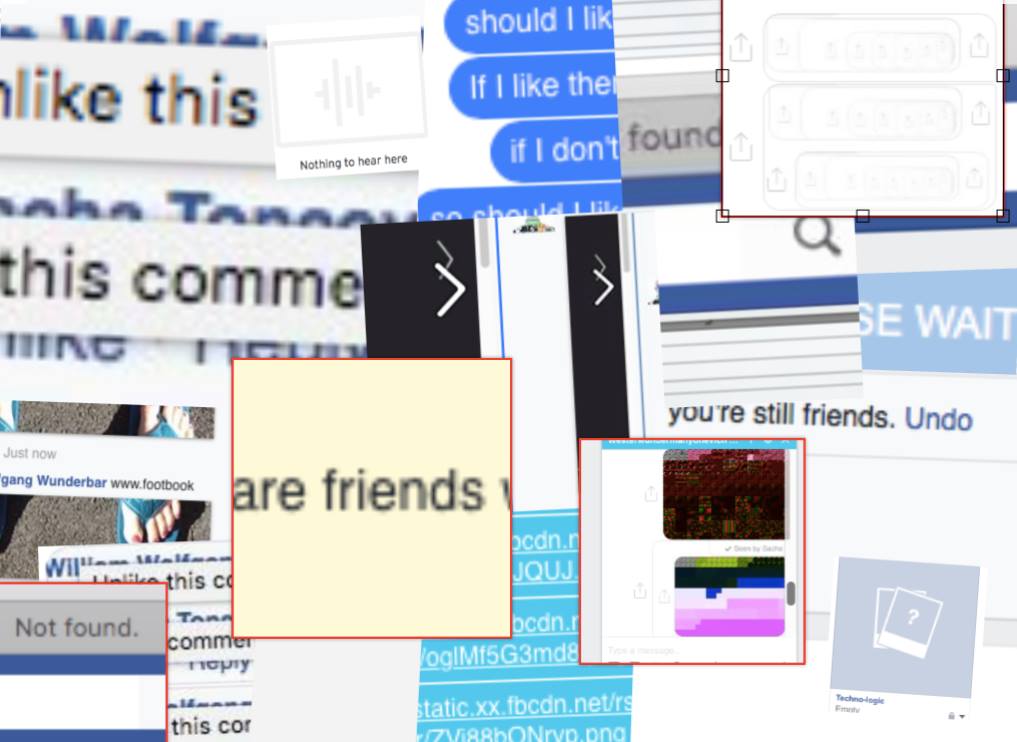 interfacebook & screenshot collage #1